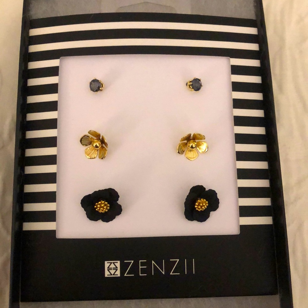 Flower Stud Earring Set